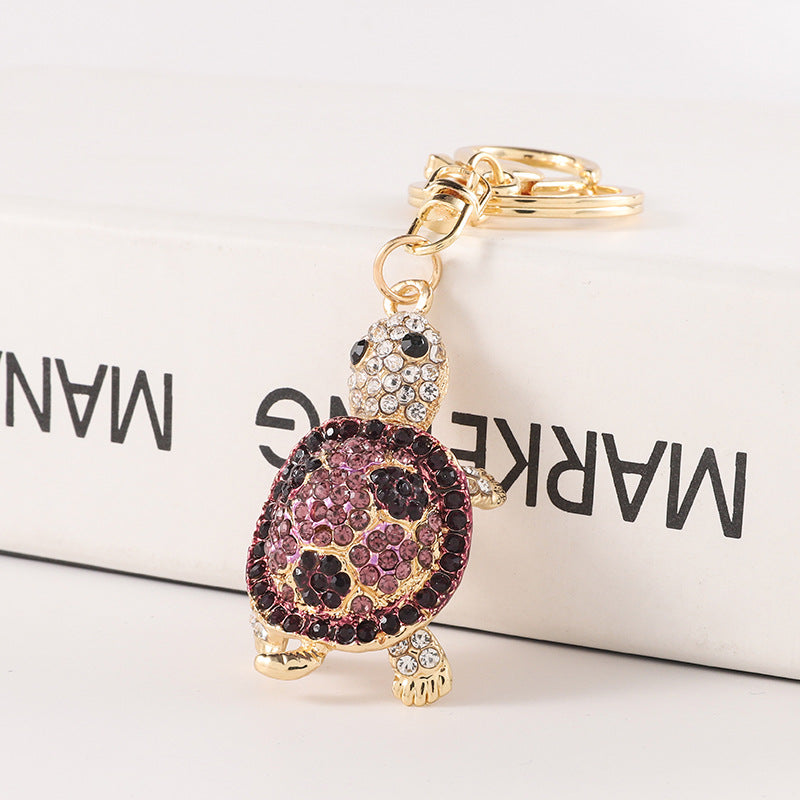 Wholesale Alloy Turtle Rhinestone Keychain